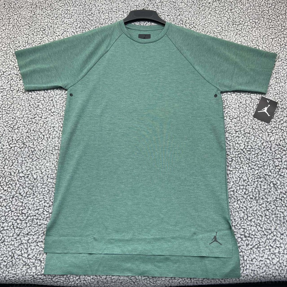 Air Jordan Shirt Men Medium Green Jumpman Short Sleeve Crew Neck New M